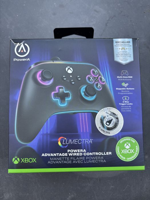ЧИСТО НОВ Контролер за Xbox / PC - PowerA Lumectra RGB