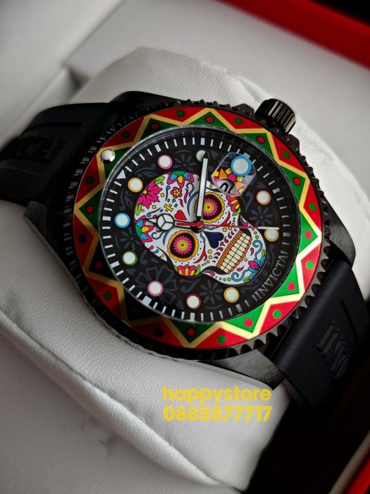 INVICTA Muertos Fiesta 43 mm, нов ръчен часовник