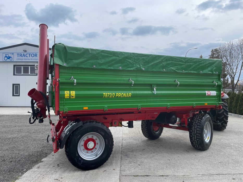 Remorca Pronar T672/2 2022 – 10T, Șnec,Prelată,Folosita in Demo