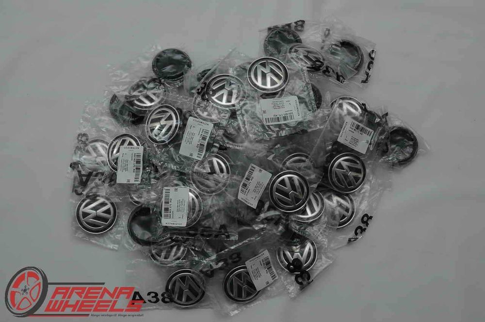 Set 4 Capace originale jante aliaj VW Golf Passat Jetta Arteon Tiguan