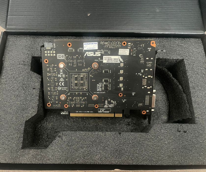 Видеокарта 1660 asus 6gb