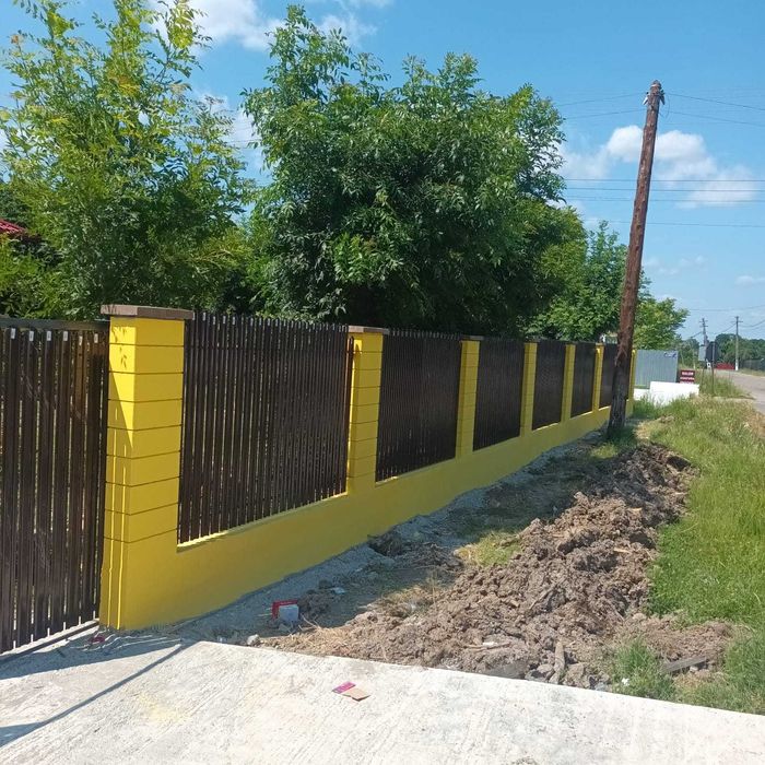 Garduri si porti stil jaluzea, sipca metalica, tabla cutata