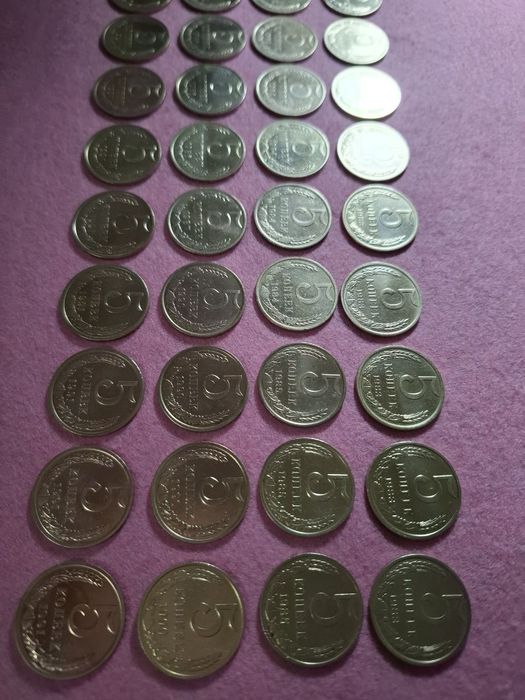 Монеты 5 копеек в отличном состоянии