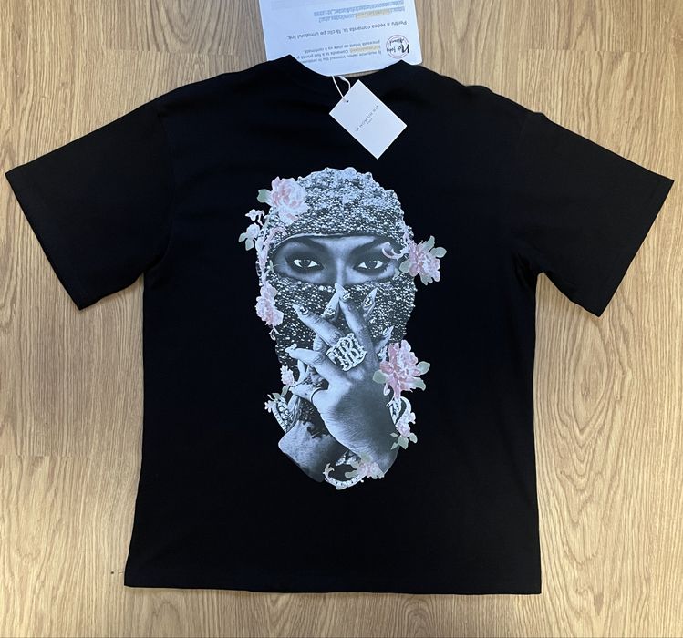 !Reducere! Tricou ih nom uh nit negru din bumbac de barbati/femeii
