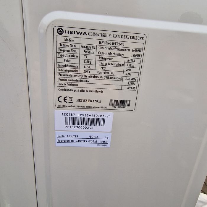 Pompa  de Caldura -Monobloc Heiwa/HPVES-160TRI-V1  16 Kw Trifazat