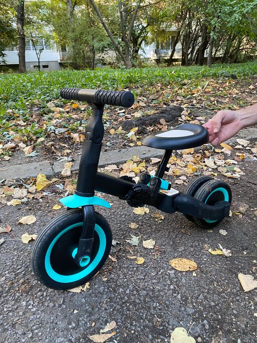 Мултифункционална зелена триколка/баланс колело 4в1