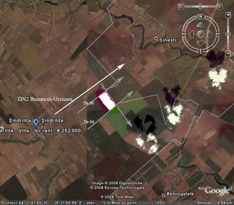 19 hectare la DN2 Afumati Ilfov