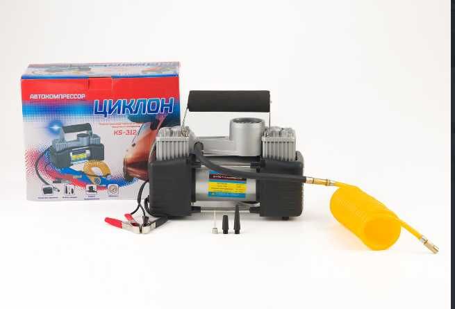 СУПЕР МОЩЕН Двубутален компресор Циклон