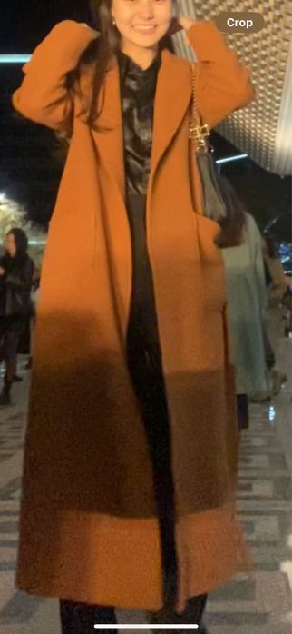 Пальто длинное.