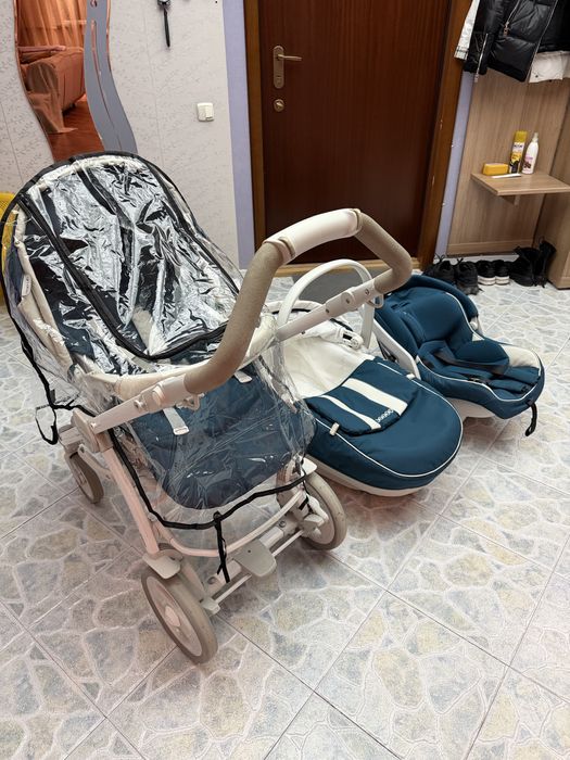 Детская коляска зима/лето + автокресло