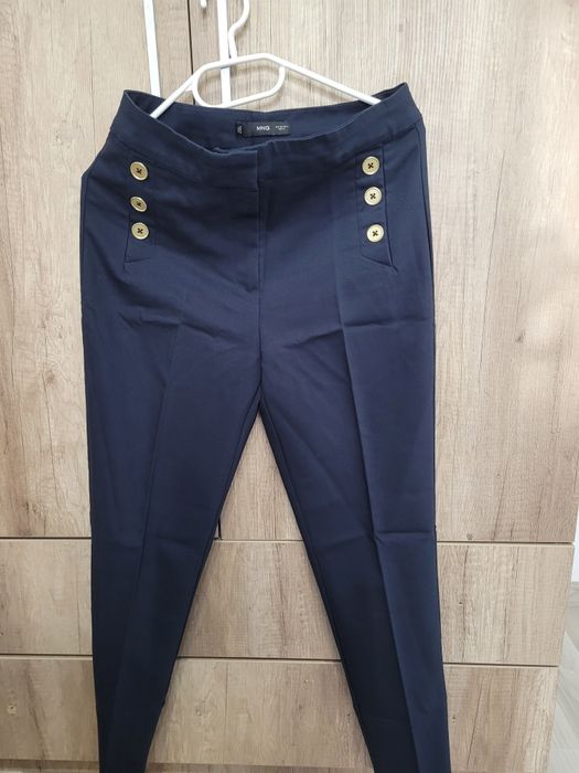 pantaloni Mango, marimea 36, bleumarin