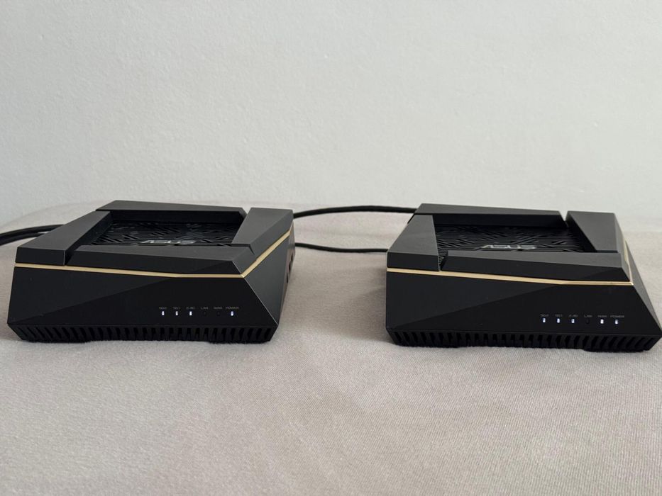 Sistem Mesh Wi-Fi ASUS RT-AX92U (2-PK), AX6100, Tri-Band, Wi-Fi 6, AiMesh, Router Wireless