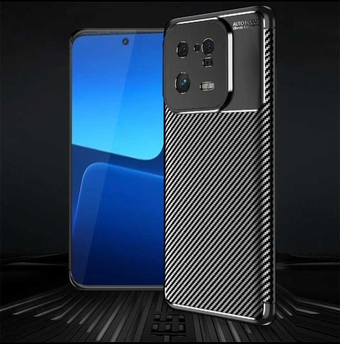 Husa Premium antisoc model Carbon pt Xiaomi 13 5G , Xiaomi 13 Pro 5G