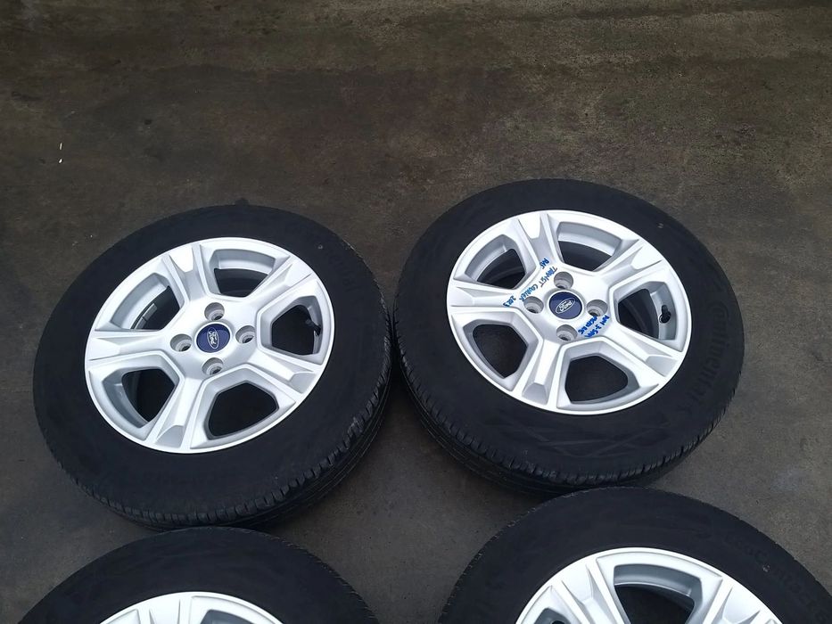 Set jante aliaj r15 cu anvelope 195/60 r15 ford transit courier et761007ab