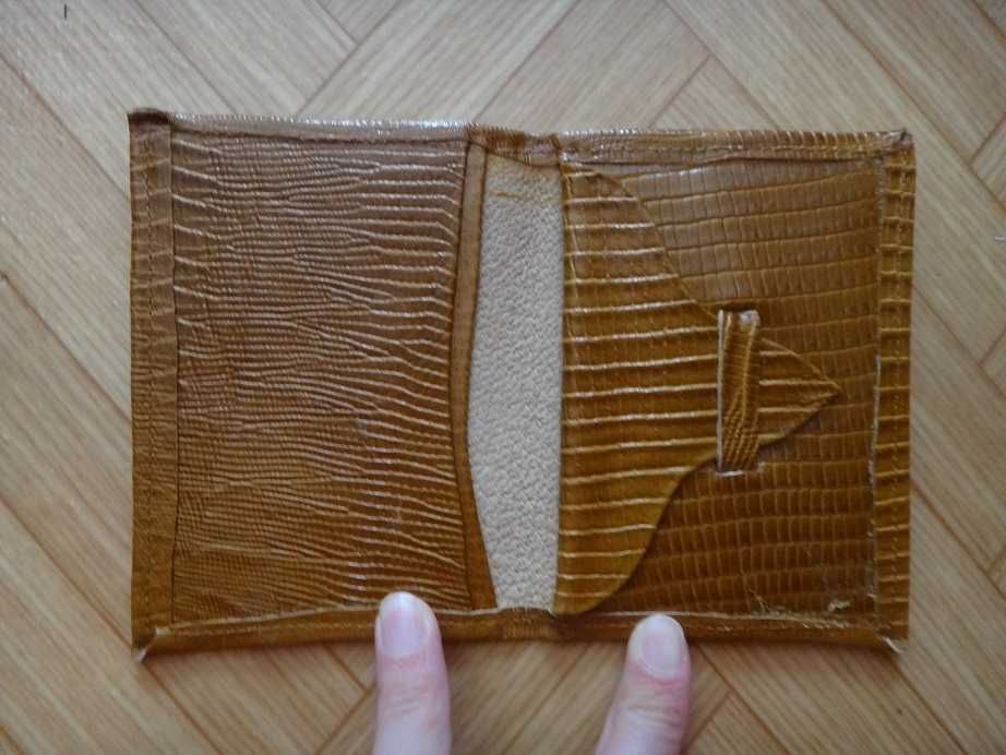 Антика - нов кожен портфейл/портмоне, соц, ретро, винтидж, старинен