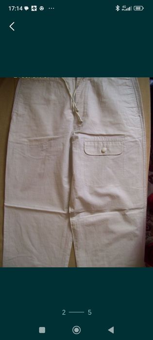 Pantaloni cauciucați damă Esprit măr L