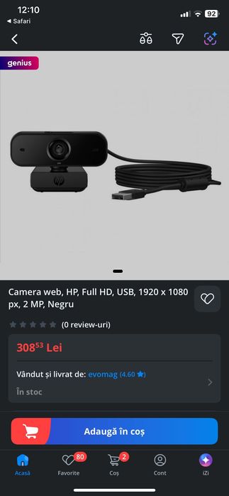 Camera web HP FHD 430