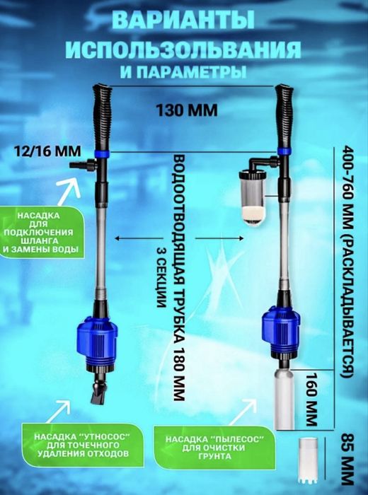 Сифон для аквариума