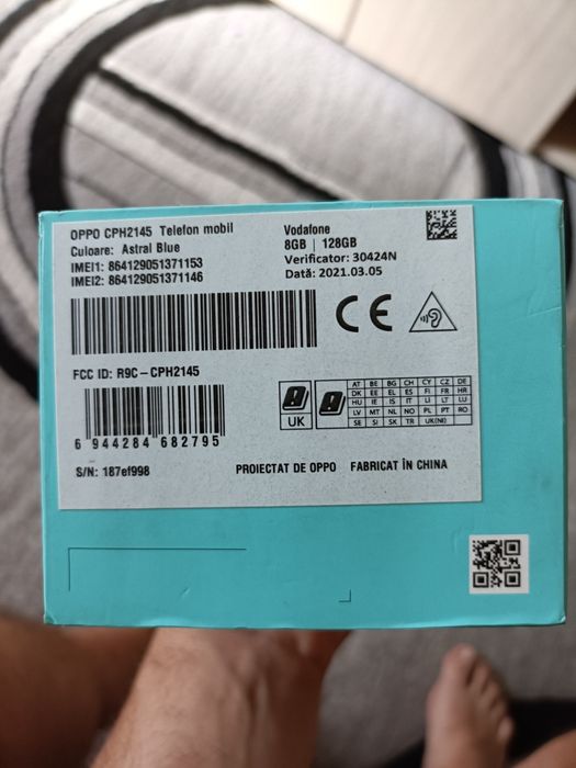 Oppo reno 5 5g  la cutie