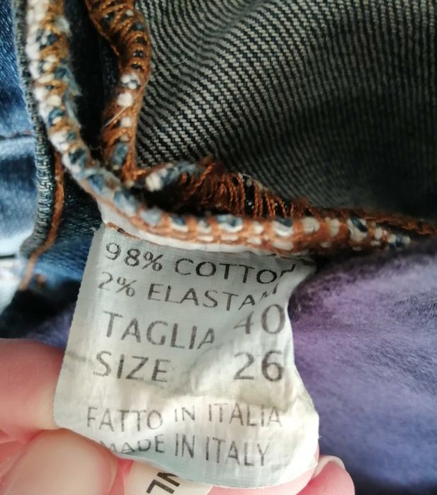 Fusta Blossom Jeans gravide denim made in Italy masura 26 bumbac