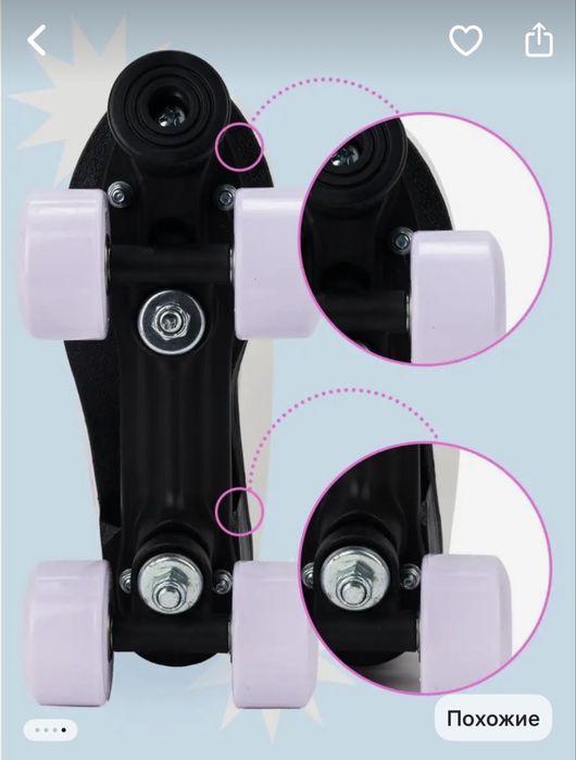 Роликовые коньки квады четырехколесные