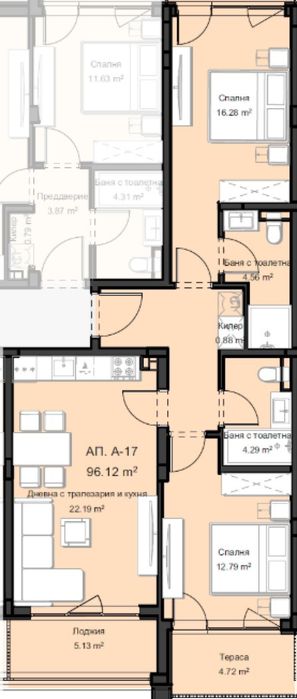 Продава се Тристаен апартамент в Пловдив, Остромила - 107 кв.м за 680 €/кв.м - Снимка #1