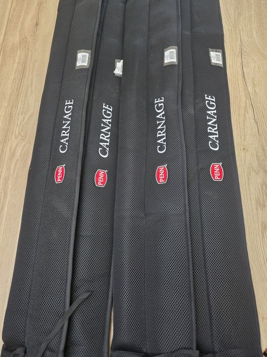 Set 4 lansete barca/Delta/somn  Penn Carnage 20lb
