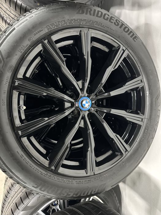 Jante Bmw X5 X6 R20 G05 G06 Originale M740 Black Bridgestone  90% de vara 2024