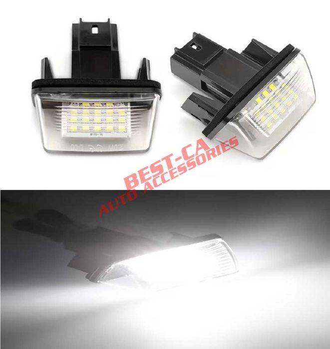 Set 2 lampi numar LED pentru Peugeot 206/207 307/308 407 Citroen C3 C4
