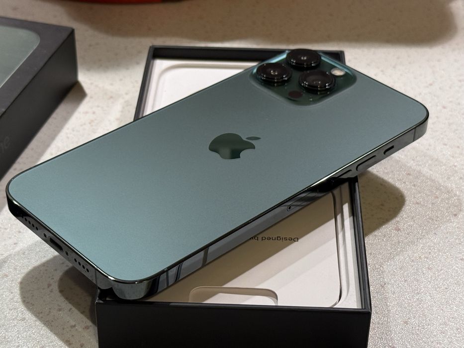iPhone 13 Pro Max 128GB Alpine Green – Като НОВ, 86% Батерия.