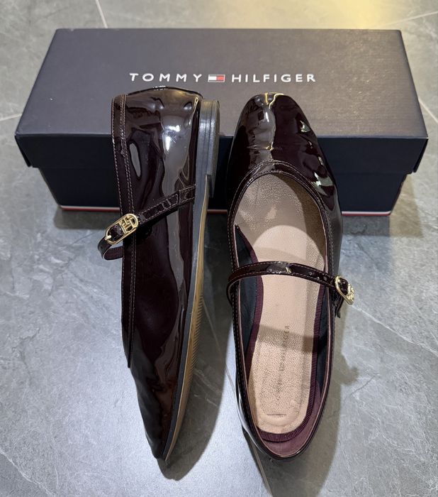 Кожаные балетки Tommy Hilfiger