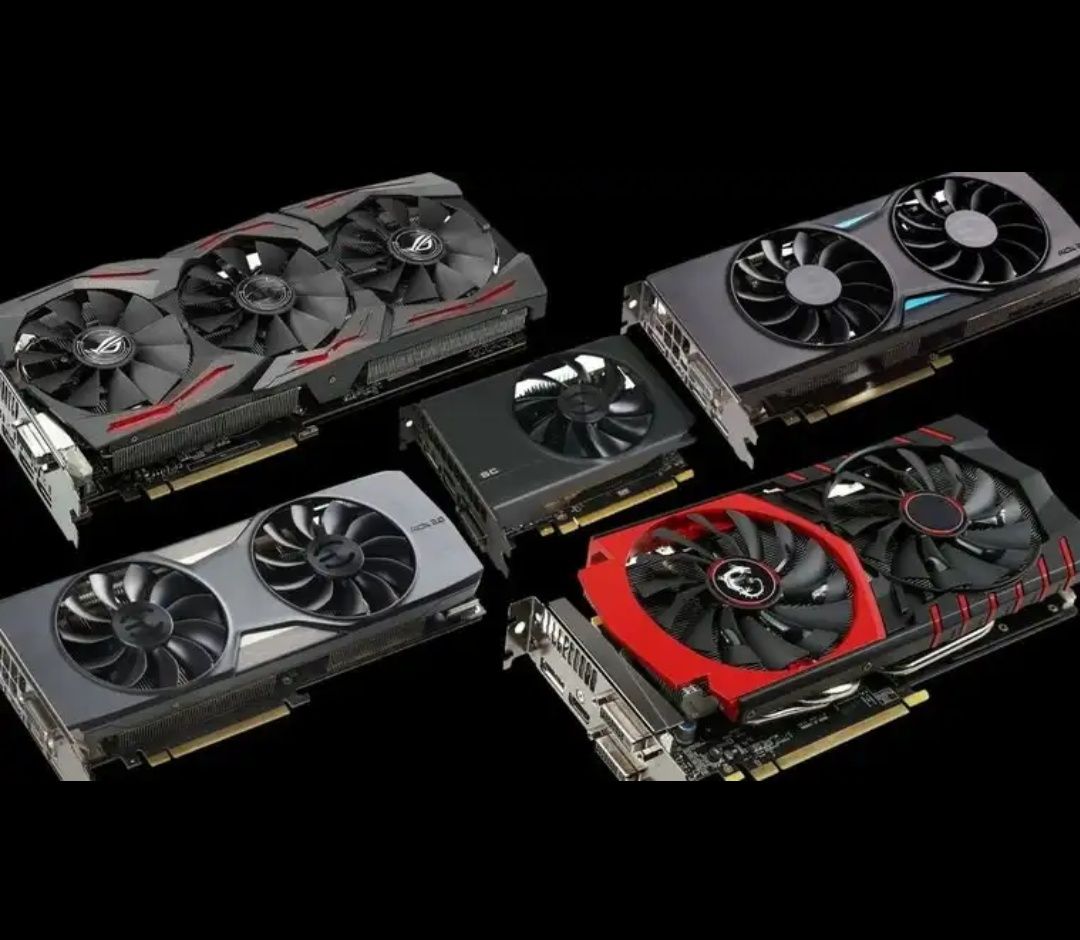 Магазин видеокарт. Sapphire GTX 1080 ti. Куча видеокарт. Набор видеокарт. Видеокарты в ряд.