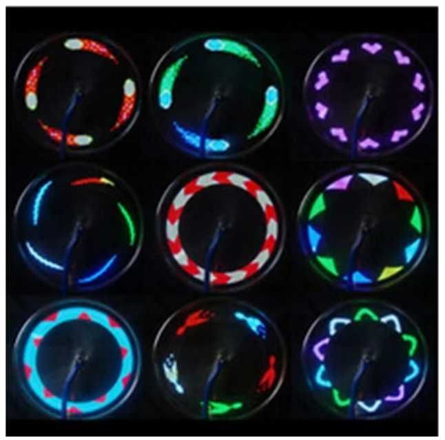 Lumini LED RGB Dynamic pentru spite bicicleta