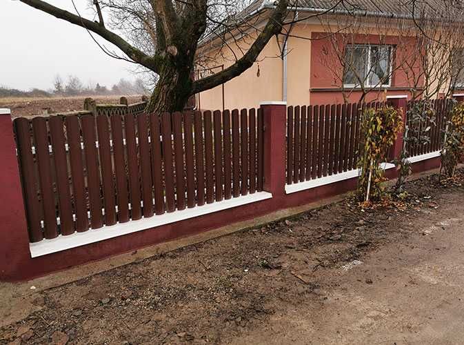 Garduri din sipca metalica si porti de diferite modele si dimensiuni