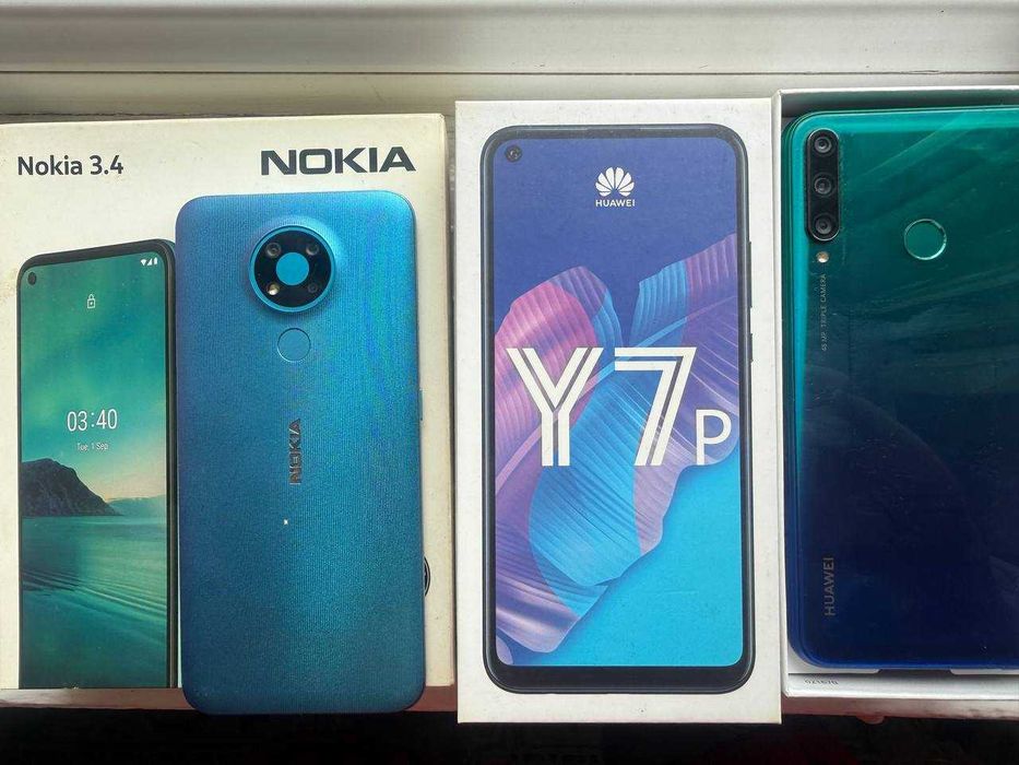 Nokia3.4 и Huawei Y7P продам