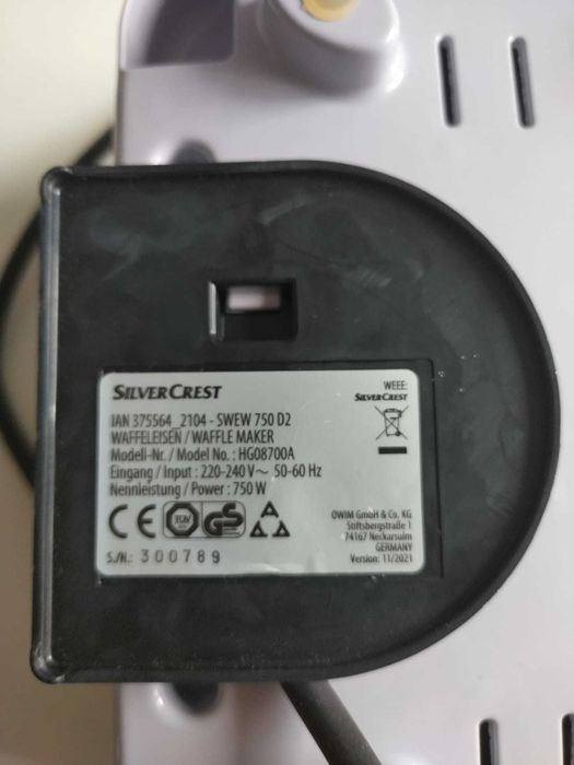 Aparat goffre, cu 3 forme