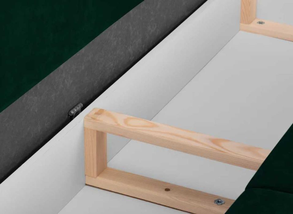Vand canapea extensibila verde inchis cu catifea