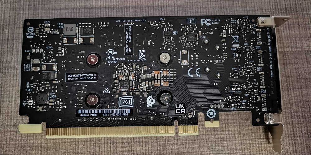 видеокарта Nvidia Quadro P1000 4Gb DDR5 with low profile bracket