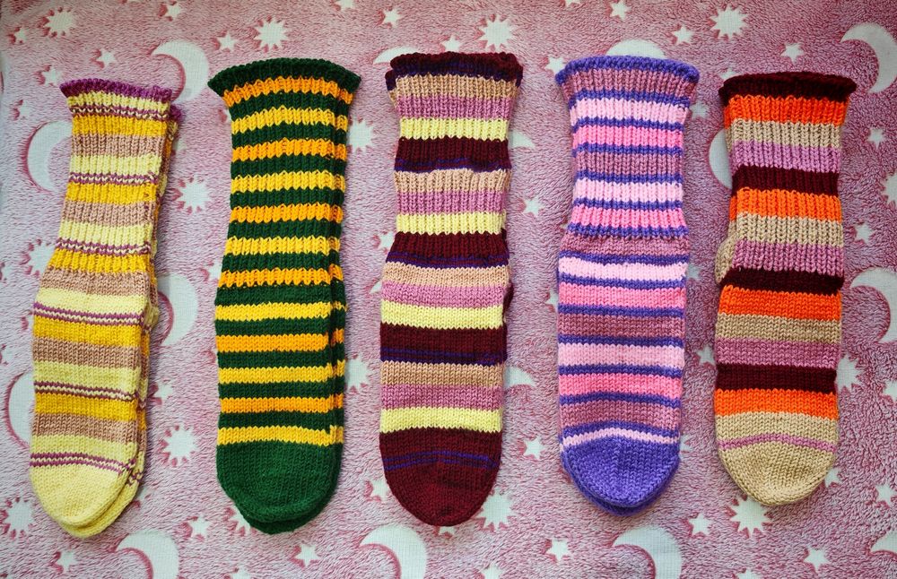 Плетени, топли чорапи
