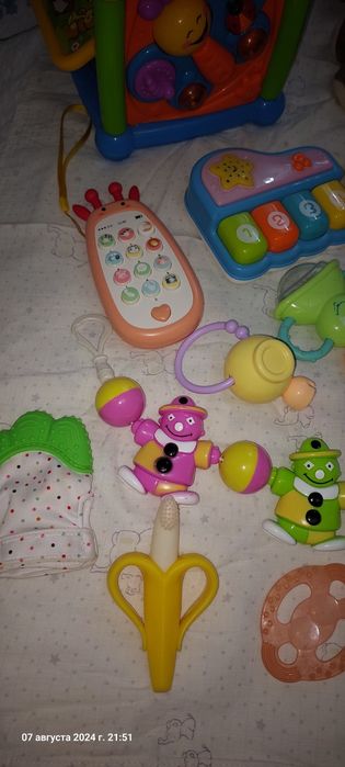 Погремушки, зубогрызки, музыкальные игрушки