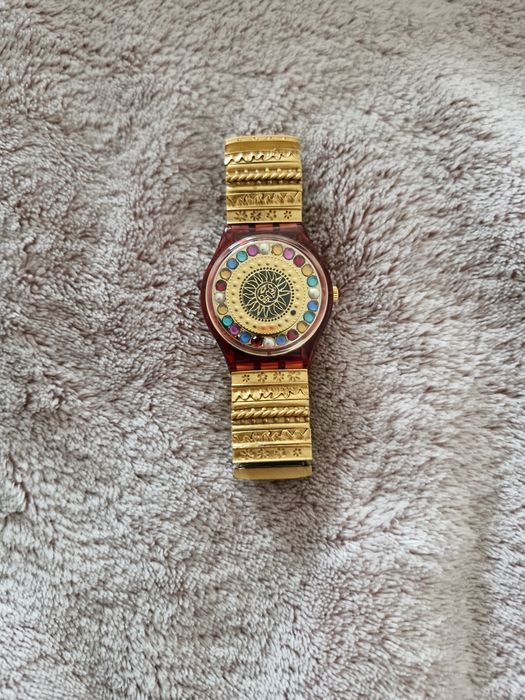 Ceas Swatch Gent Flex Special „Xmas by Xian Lax” (GZ140) - 1994  Christian Lacroix