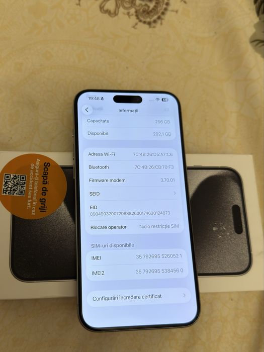 Iphone 15 Pro Max stare foarte buna