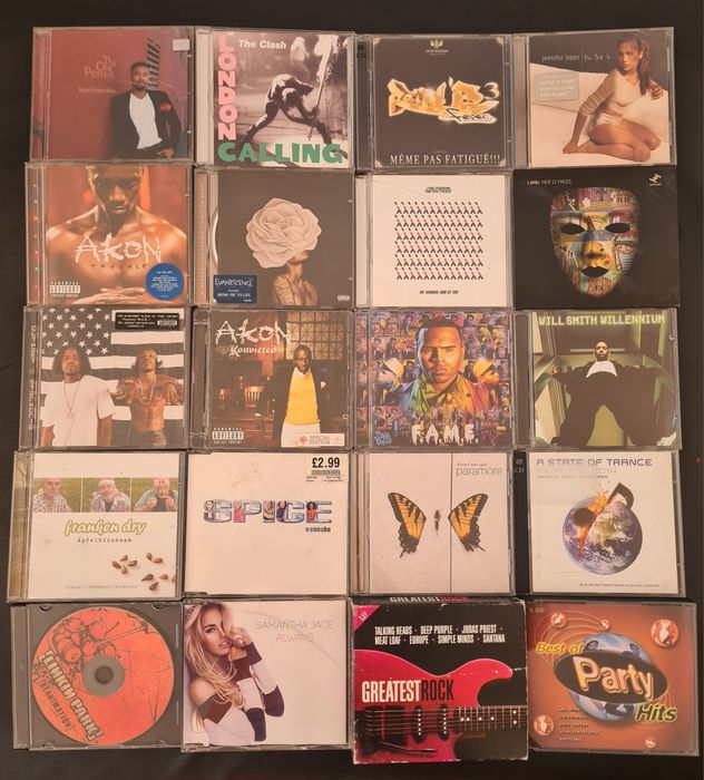 Колекция от над 110 оригинални музикални CD албуми (Rock, Metal, Pop, Alternative) + Подарък записани дискове!