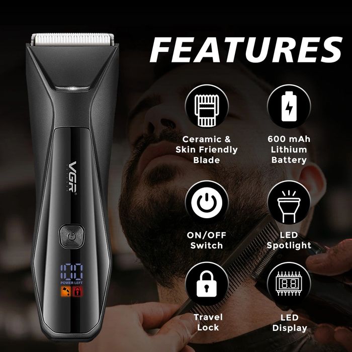 VGR V-938 Professional Soch va Soqol Mashinkasi (Yangi)
Matn