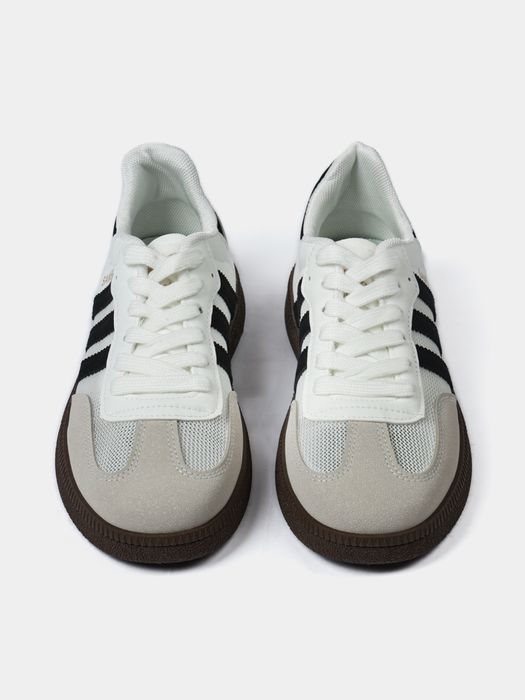 Женские кроссовки adidas samba бордового и черного цветв