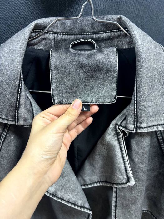 Трендовый тренч эко кожа плащ