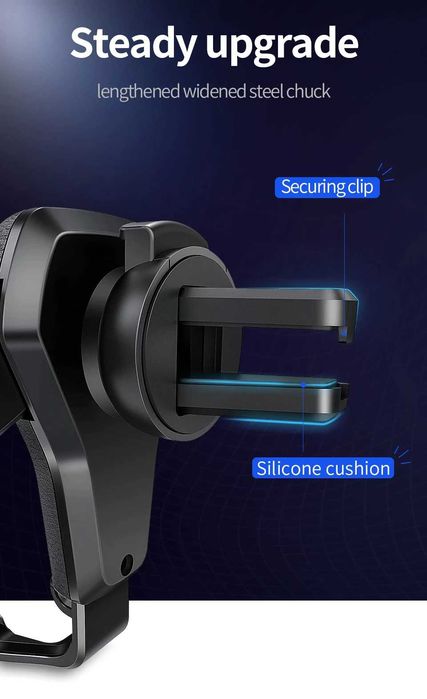 Луксозна кожена автоматична стойка за телефон за кола,автомобил, парно