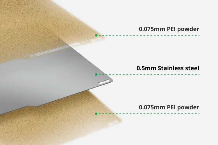 Двусторонняя текстурированная пластина Bambulab Textured PEI Plate H2D