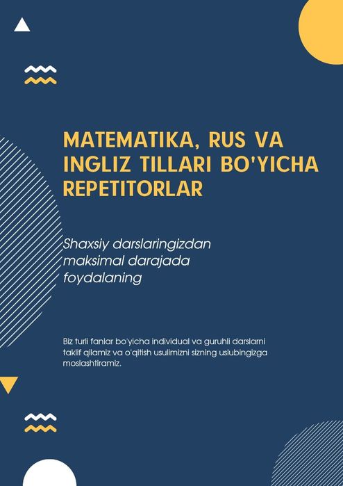 Repetitor va ustoz