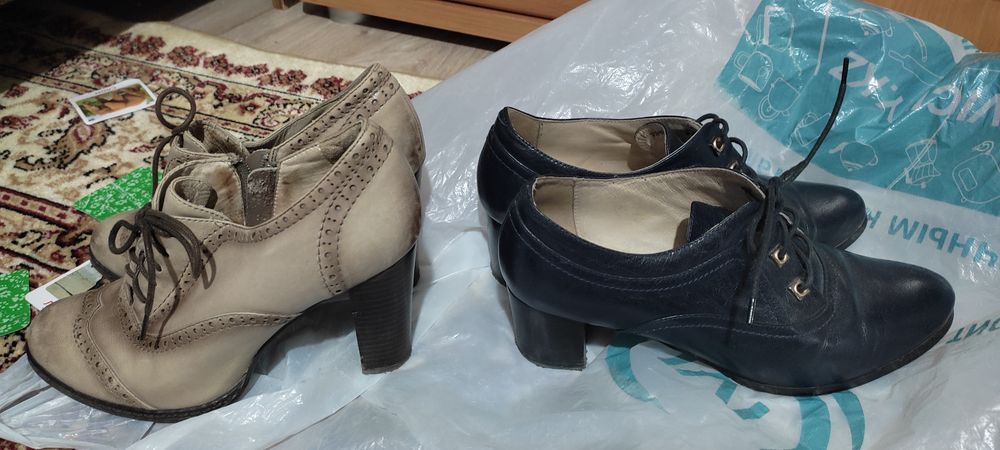 Ботильоны кожаные,  размер 37.б/у